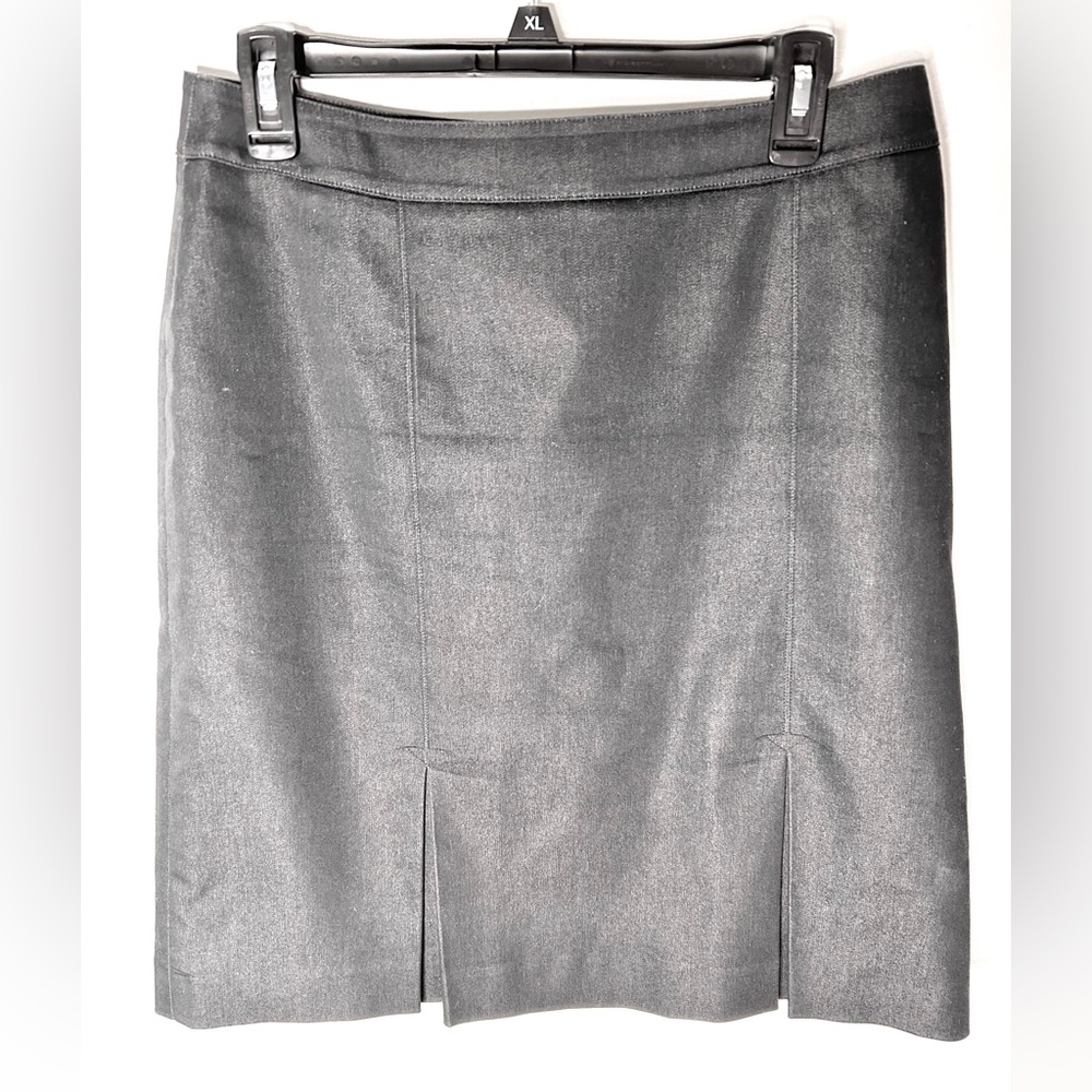 Caslon Navy Knee Length Pleated Skirt